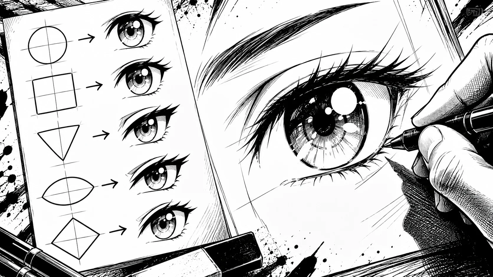 Drawing Manga Eyes: The 5 Simple Shapes Method