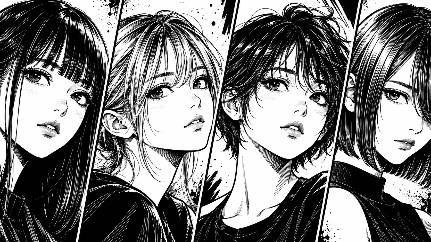 Frange manga : 4 types et comment les dessiner