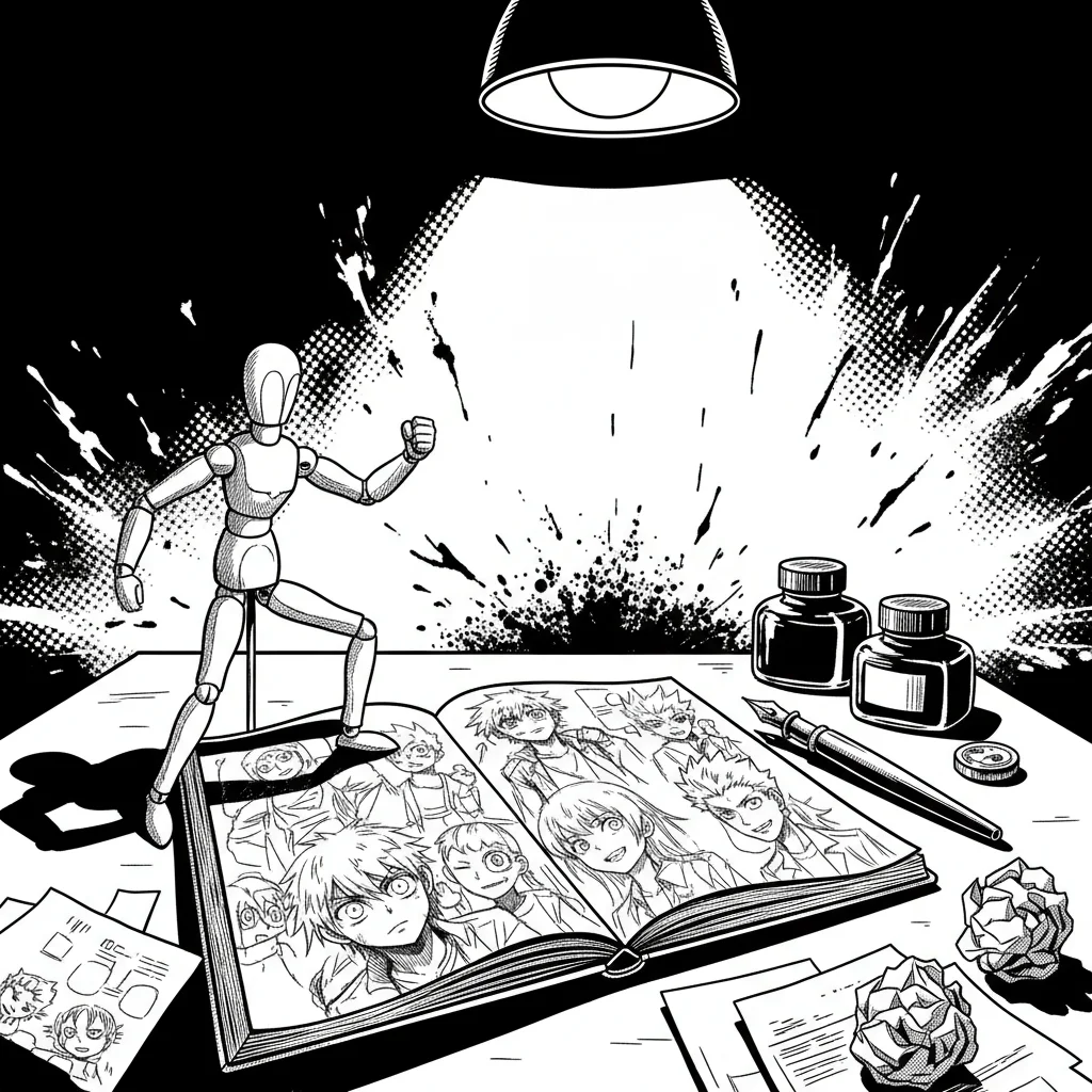 Mangakas freelance : stabilise l'apparence de tes persos sans feuille de design