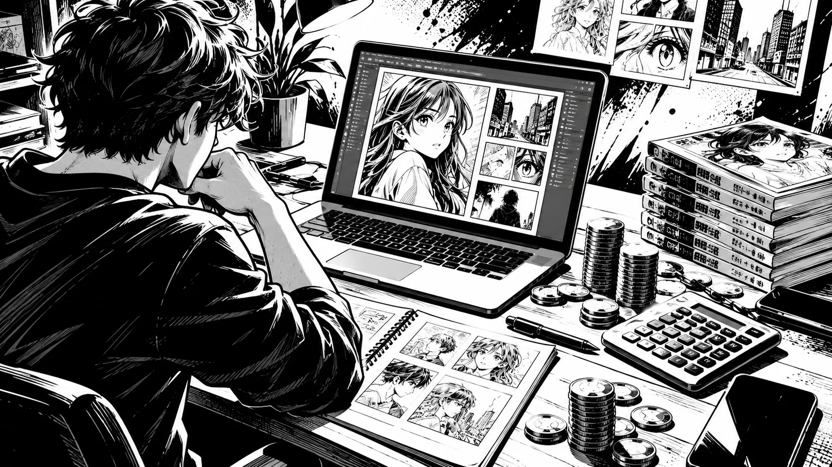 Créer un manga sans savoir dessiner : combien ça coûte