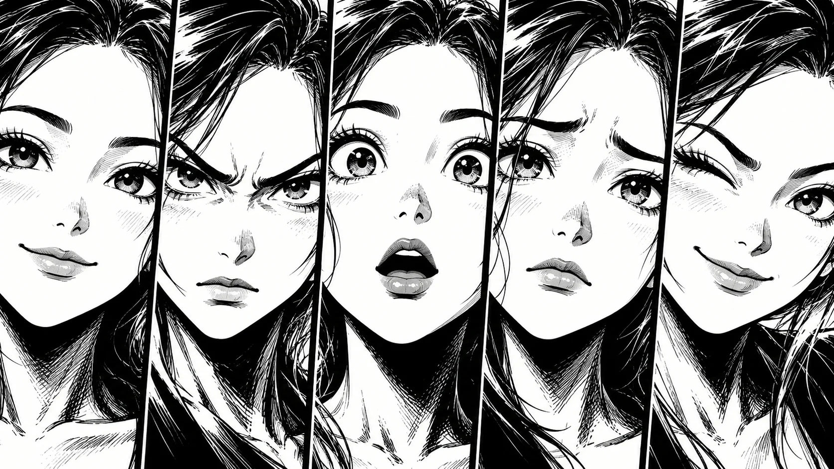 Sourcil manga : 5 positions pour changer l'émotion