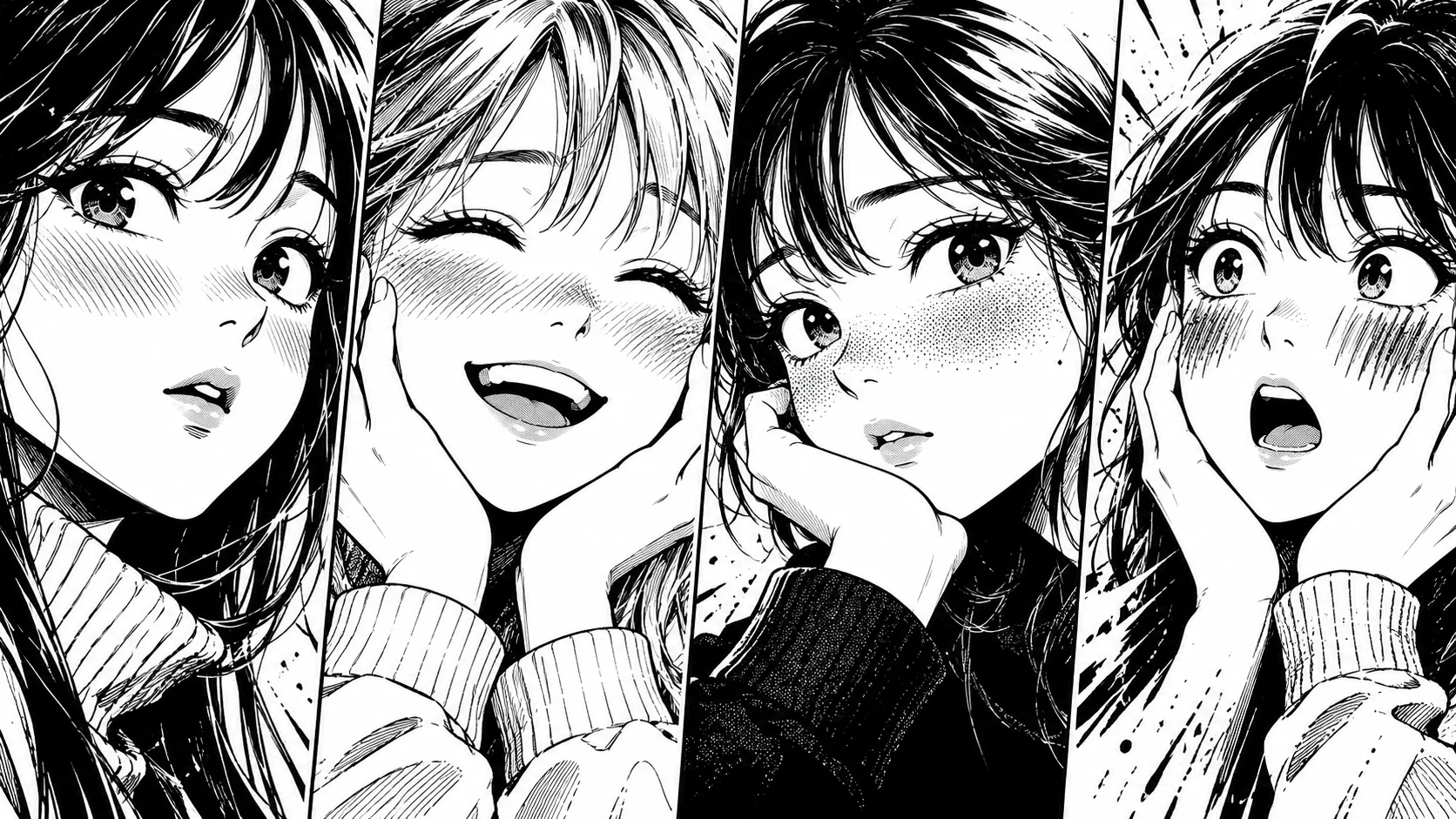Blush manga : 4 façons de dessiner les joues rouges