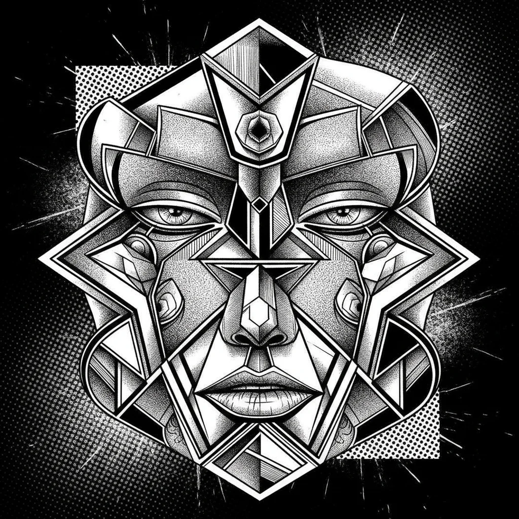 Stylized illustration showing the diversity of possible facial expressions for a manga character.