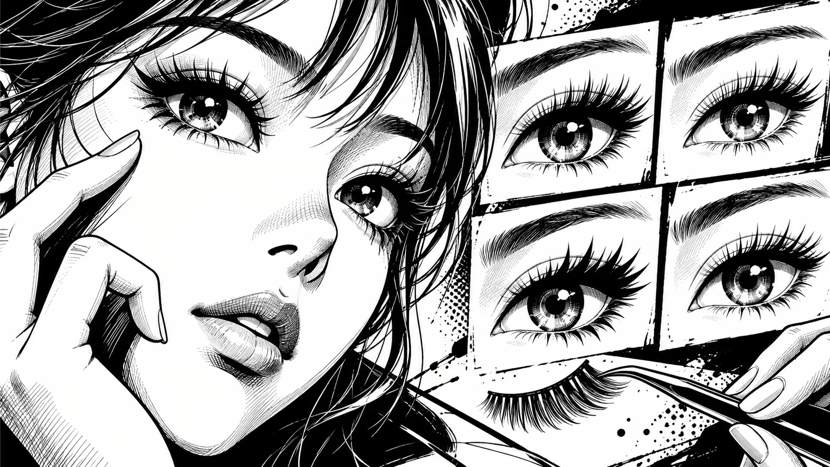 Cils manga : 4 styles de dessin et où les poser