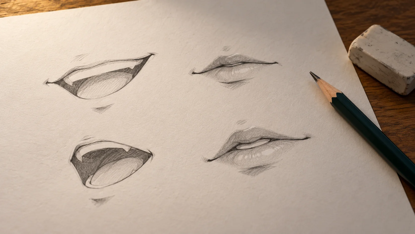 Dessiner une bouche manga : 4 formes et le bon placement